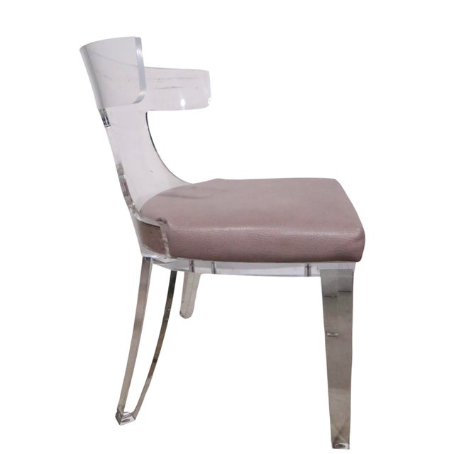 Set of Four Lucite Dining Chairs by Safavieh Couture For Sale In New York - Image 6 of 17