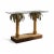 A spectacular and evocative Hollywood Regency console table, featuring a stunning tropical motif. The table is supported...