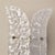 Metal 1970s Mid-Century Modern White Murano Glass Vanity Sconces - a Pair For Sale - Image 7 of 10