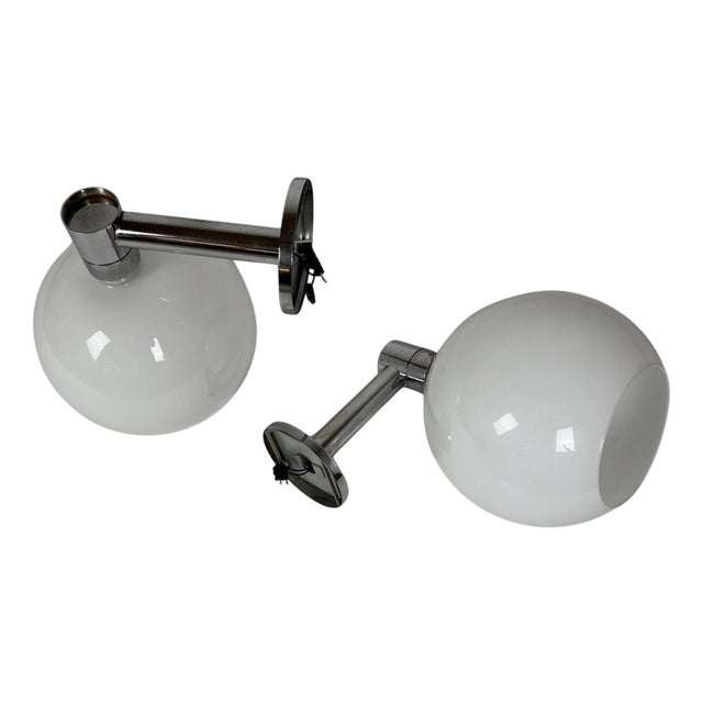 AM/AS Wall Lamps by Franco Albini for Sirrah, 1970s, Set of 2 For Sale