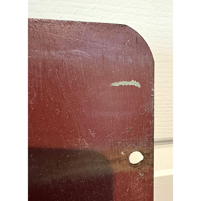 American Large Original Double-Sided Books Sign, Hand-Painted Steel, American Library c.1930s For Sale - Image 3 of 6