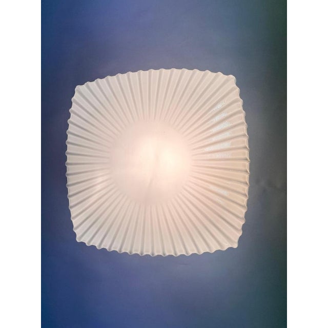 1970s Mid-Century Glass Ceiling Lamp, Czechoslovakia, 1970s For Sale - Image 5 of 8