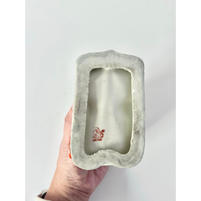 Vintage Japanese Lusterware Polka Dot Dog and Cart Converted Match Holder For Sale - Image 10 of 12