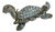 Vintage Rhinestone Turtle Brooch For Sale