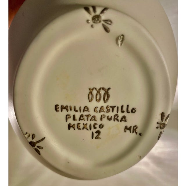 1980s Emilia Castillo Ceramic & Sterling Silver Bird Teapot For Sale - Image 12 of 12