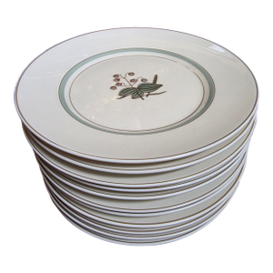 Royal Copenhagen Quaking Grass Pattern Plates