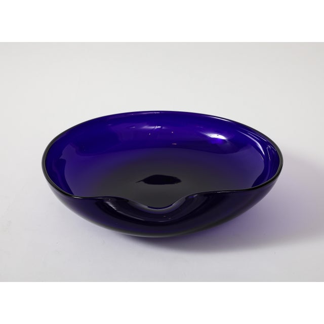 Late 20th Century Elsa Peretti For Tiffany & Co Venetian Blown Glass Blue Cobalt Collection - 5 Pieces For Sale - Image 5 of 12