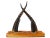 Early 20 Century Antelope Horn Desk Letter Paper Organizer For Sale - Image 11 of 11