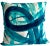 Contemporary Abstract Teal Blue Painting Pillow Cover For Sale - Image 4 of 8