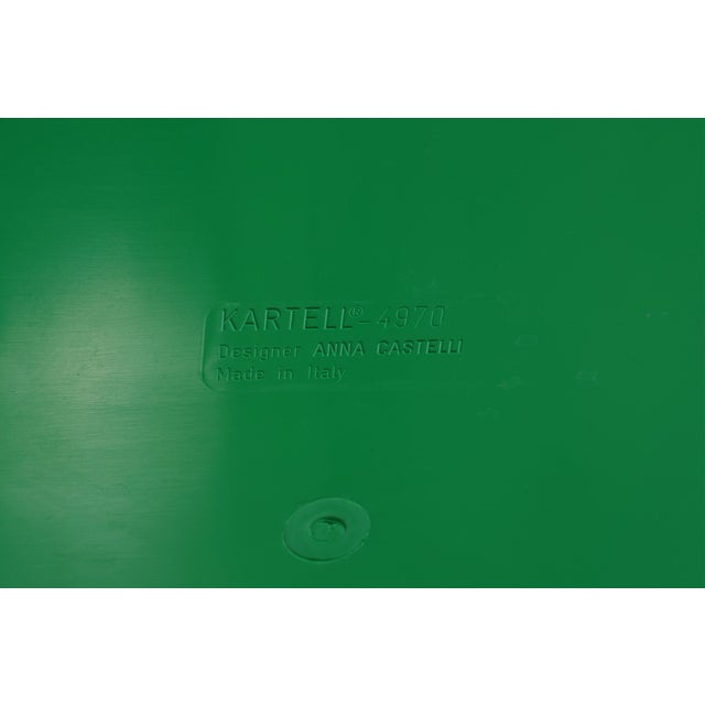 Green Model 4970 Storage Unit by Anna Castelli Ferrieri for Kartell, Italy, 1970s For Sale - Image 9 of 11