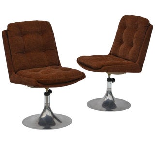 1960s Vintage Roger Tallon Pedestal Chairs- A Pair For Sale