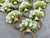 White Green Floral Napkin Ring - Set of 10 For Sale - Image 9 of 16