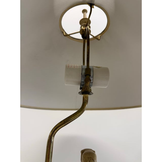 Pair of Vintage Elephant Table Lamps With Pagoda Shades For Sale - Image 9 of 12