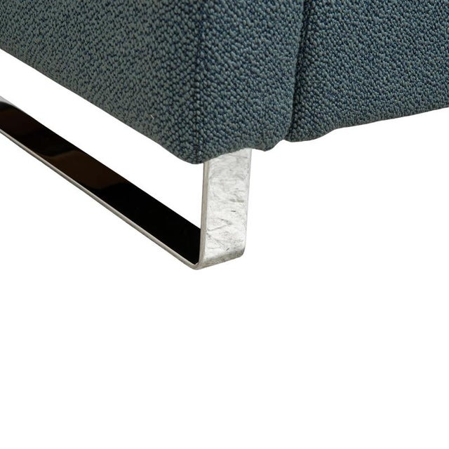 Blue Conseta Fabric Three-Seater Sofa from Cor For Sale - Image 8 of 14