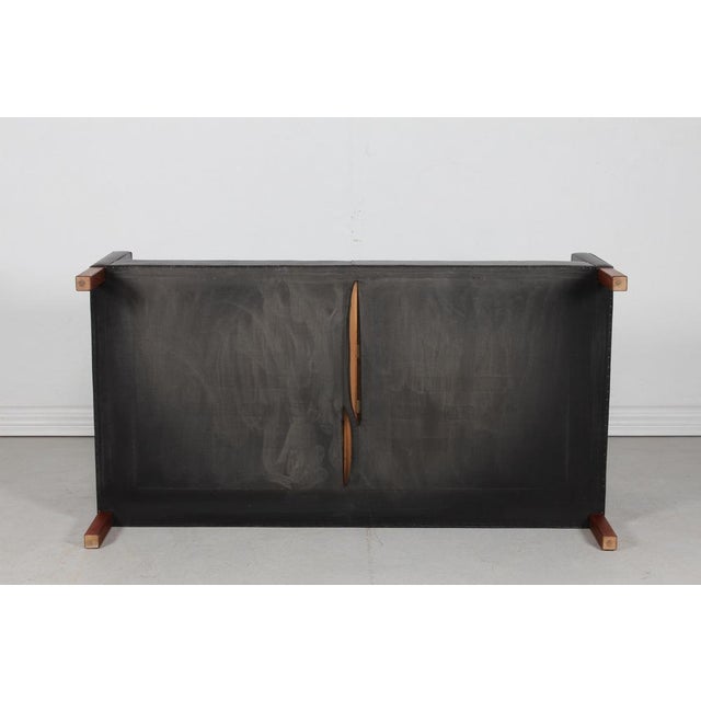 Model 2212 Sofa in Dark Mocha Leather by Børge Mogensen for Fredericia Stolefabrik, 1970s For Sale - Image 12 of 17