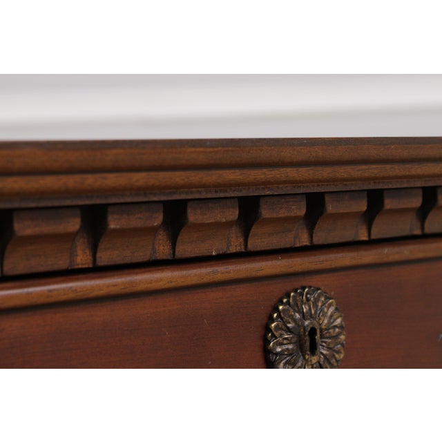 Hickory Chair Continental Mahogany Console Library Table For Sale - Image 12 of 16