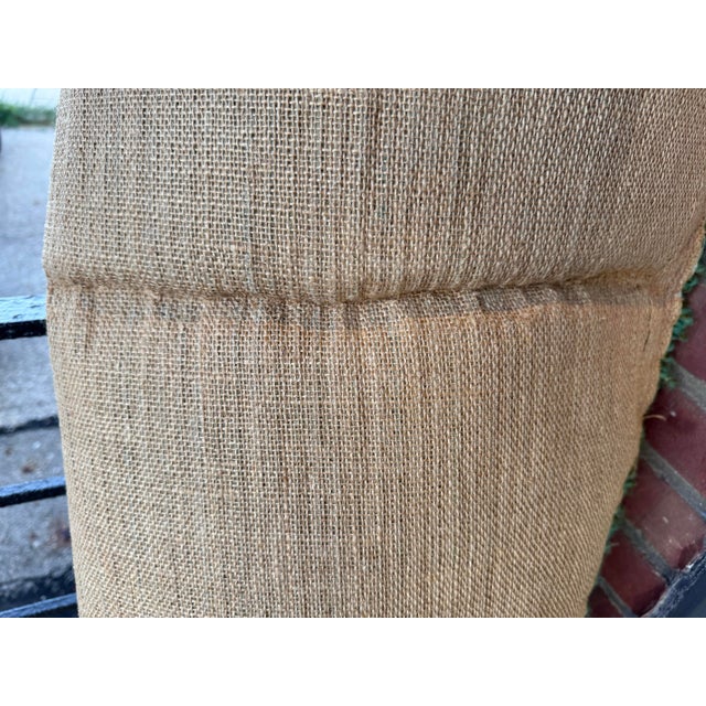 Mid Century Modern Vintage Handmade Shag Textile Blues & Greens Geometric Design For Sale - Image 11 of 12