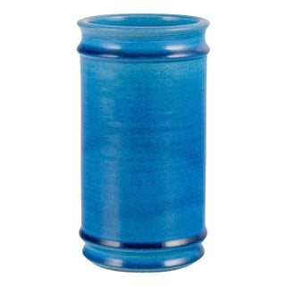 Cylindrical Ceramic Vase by Nils Kähler for Kähler, 1970s For Sale