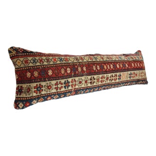 Antique Caucasian Rug Pillow Cover for Moder Home Decoration -13'' X 47'' For Sale