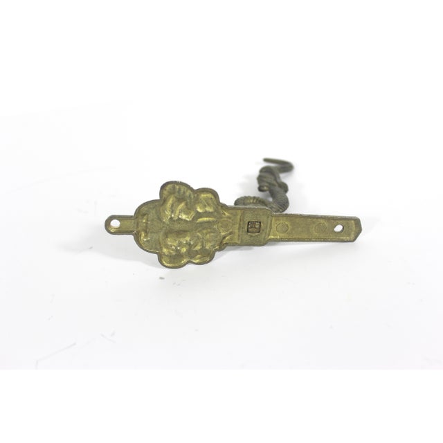 Vintage Brass Serpent Hook For Sale - Image 10 of 10