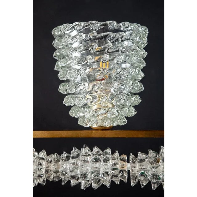 Glass Italian Murano Glass Chandelier, 1948 For Sale - Image 7 of 12