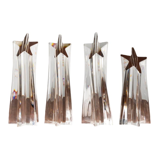 Set of 5, Steuben Shooting Star Set For Sale