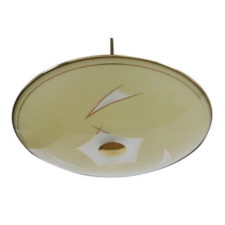 Mid-Century Modern Italian Disc Chandelier or Pendant Lamp, 1950s For Sale