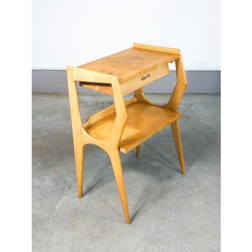 Side table, console table with drawer, designed in the style of ico parisi. Italy, 1950s origin italy period 1950s...