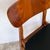 Teak Veneered Dining Chairs with Black Upholstered Seats, 1960s, Set of 4 For Sale - Image 11 of 14