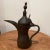 19th century collectible Middle Eastern traditional Arabian tinned copper and brass Dallah coffee pot stamped and design...