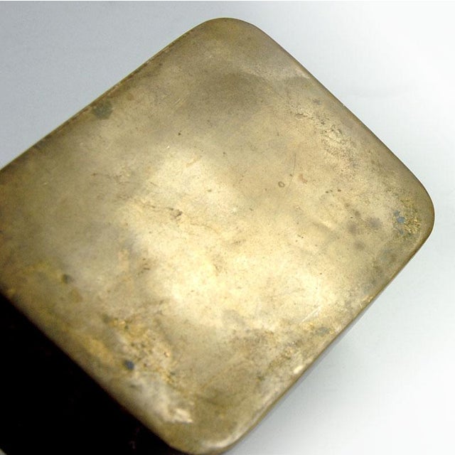 Antique French Art Deco Brass Box, 1920s For Sale - Image 4 of 10