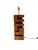 1970s Hollywood Regency Wood Table Lamp For Sale - Image 9 of 12