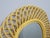 Wood Albini Yellow Lacquer Wicker Mirror attributed to Franco Albini, 1960s For Sale - Image 7 of 11