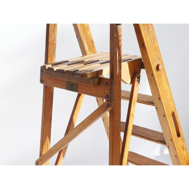 Antique Painters Wooden Ladder, 1890s For Sale - Image 5 of 11