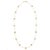 Art Nouveau French Deco 7.65 Ct Yellow Sapphire Station Chain Necklace in 14k Yellow Gold For Sale - Image 3 of 11