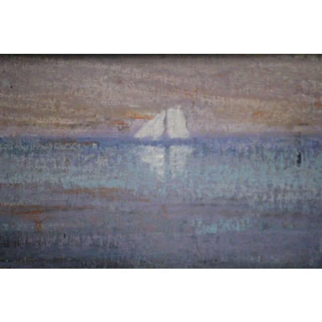 Charming pastel of Crane Neck Point, Old Field, NY by B.M.Kremitske signed BMK (LL)! Image Sz: 3 5/8"H x 11 5/8"W