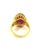 Bochic "Orient" Natural Multi Ruby Vintgae Cocktail Ring Set In 18K Gold &Silver For Sale - Image 4 of 18