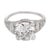 Art Deco 1930s Art Deco Gia 3.11 Carat Old European Cut Diamond Platinum Engagement Ring, Size 6 For Sale - Image 3 of 6