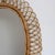 Brown Vintage Italian Rattan Wall Mirror, 1960s For Sale - Image 8 of 12