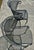 Black Mid 20th Century Wrought Iron Russell Woodard Pinecrest Barrel Back Mesh Pair of Chairs For Sale - Image 8 of 12