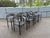 Artelano Set of Eight Attributed Artelano Black Leather Arm Chairs, Italy 1980s For Sale - Image 4 of 18