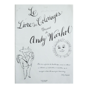 1990 Andy Warhol Colouring Book - Le Livre Des Coloriages (Annotated, Matted)