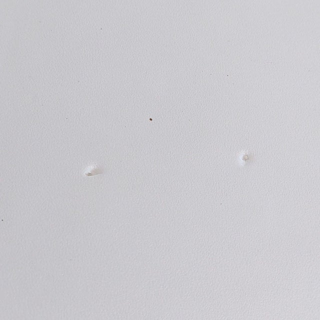 White Cb2 Triumph Modern White Leather Lounge Chair With Sleek Chrome Frame For Sale - Image 8 of 8