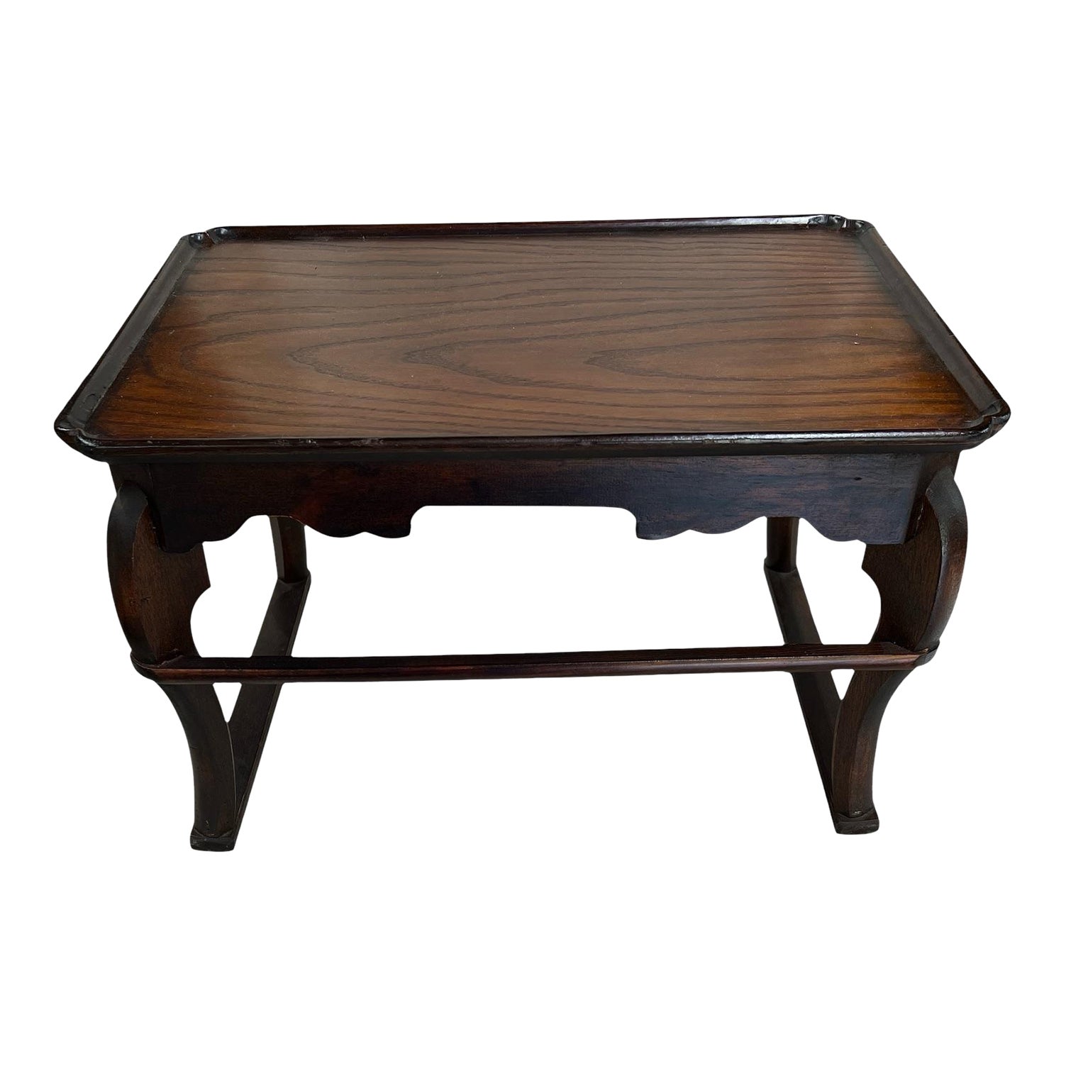 Vintage Mahogany Serving Tray, Plant, Display Riser, French Country ...