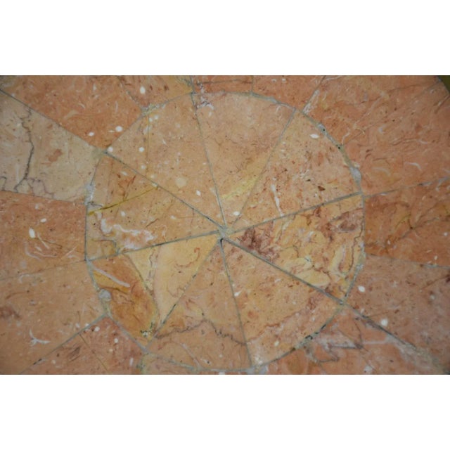 Tessellated Stone and Brass End Table For Sale - Image 4 of 8