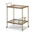 Celerie Kemble for Woodbridge Tipple Table Bar Cart in Satin Brass For Sale In Greensboro - Image 6 of 6