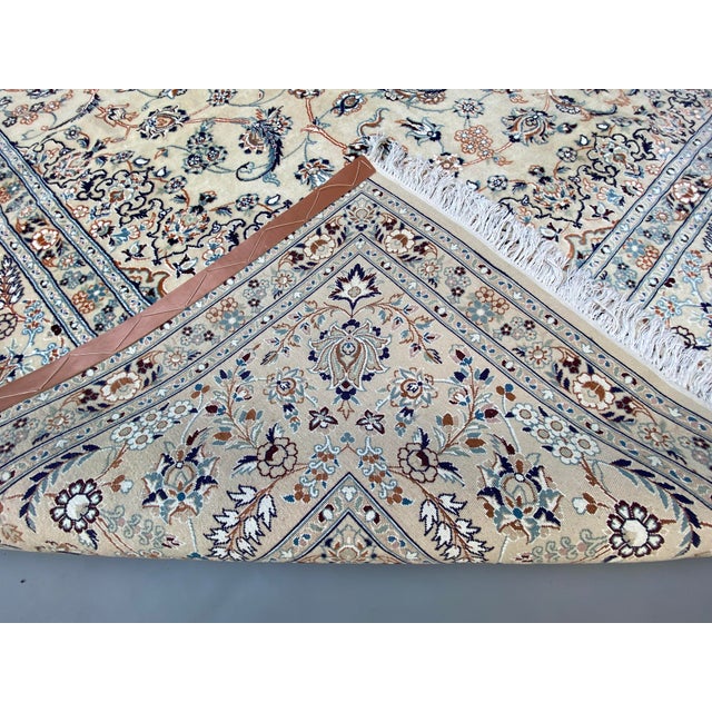 Isfahan Silk Touch Hand Knotted Rug 9'6 X 12'9 Ft For Sale - Image 6 of 9