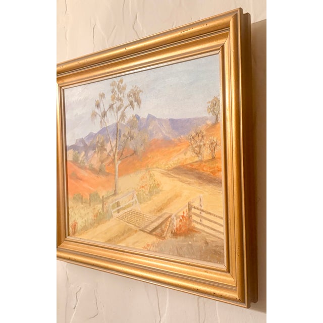 Late 20th Century Late 20th Century California High Desert Landscape Oil on Canvas, Signed by Artist For Sale - Image 5 of 9