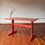 Mid-Century Modern Coral Laquered Mid-Century Danish Modern Minimalist Trestle Dining Table C1960s For Sale - Image 3 of 14