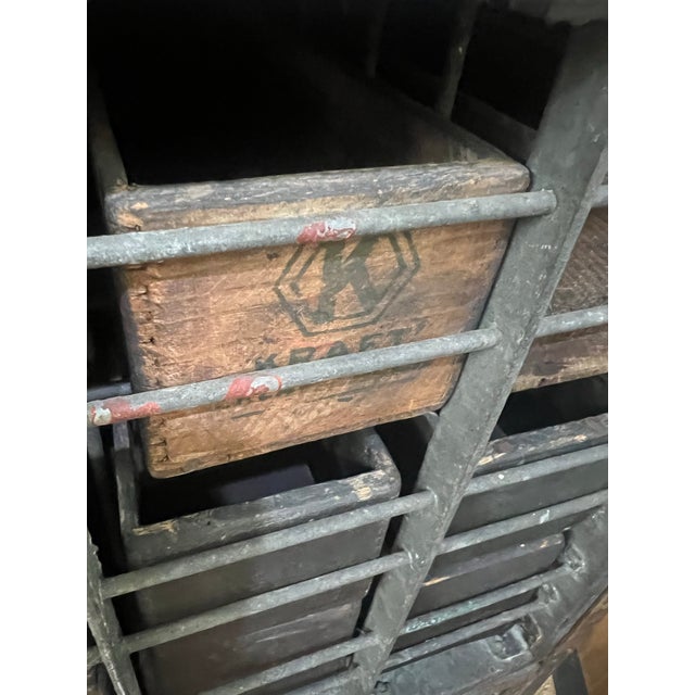 Antique 24 Drawer Apothecary Hardware Store Cabinet One of a Kind For Sale - Image 10 of 12
